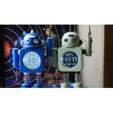 Steepletone Robot Time Clip Children's Bedside Clock & Alarm Clock